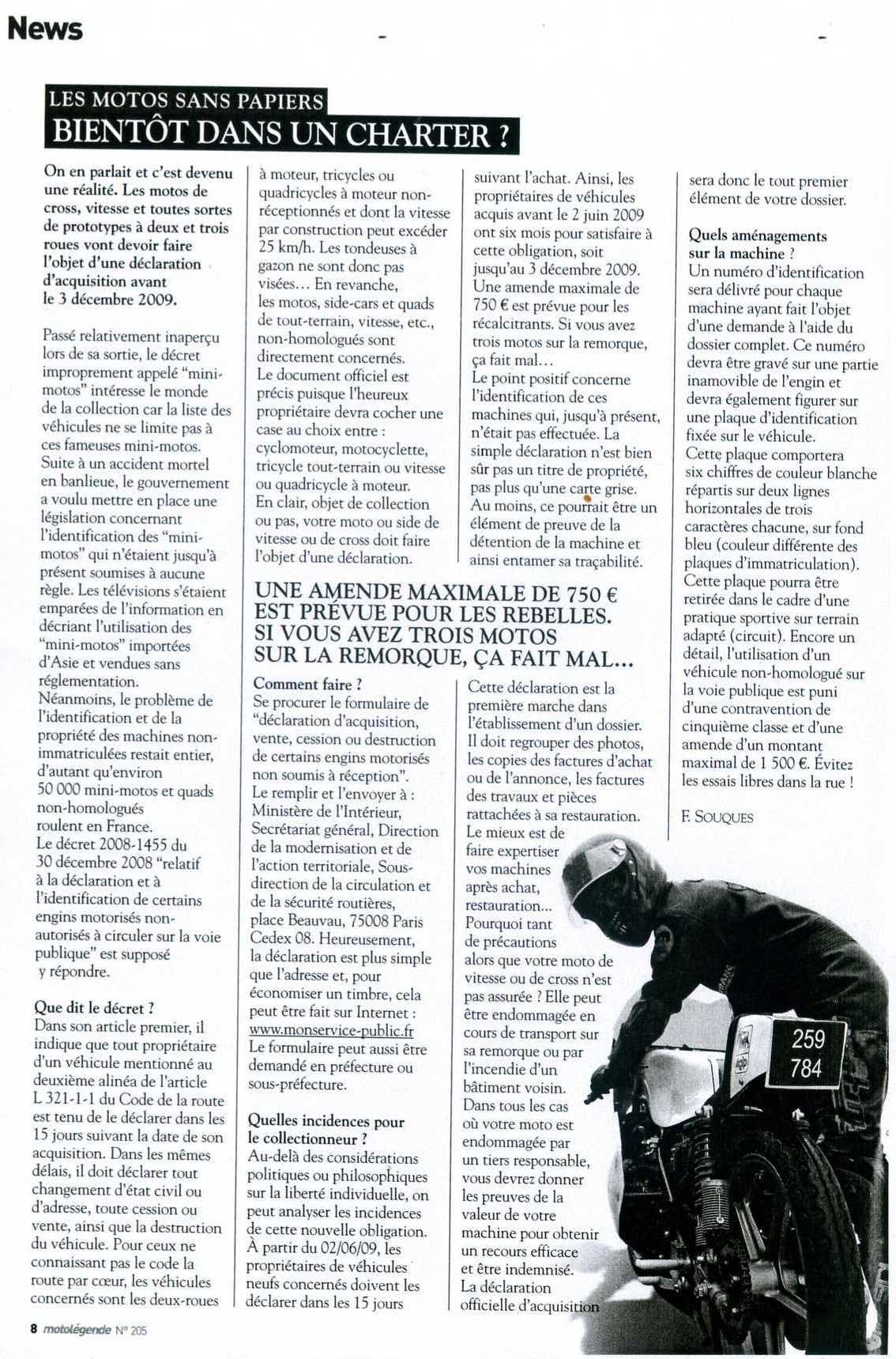 article &quot;mtot légende mag&quot;